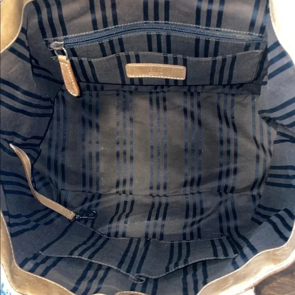 Frye Melissa Shopper Tote Distressed leather Bag -Beige- $358 - Picture 15 of 16